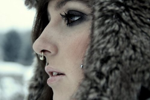 Piercings in winter