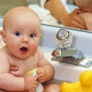 Bath products for baby’s skin